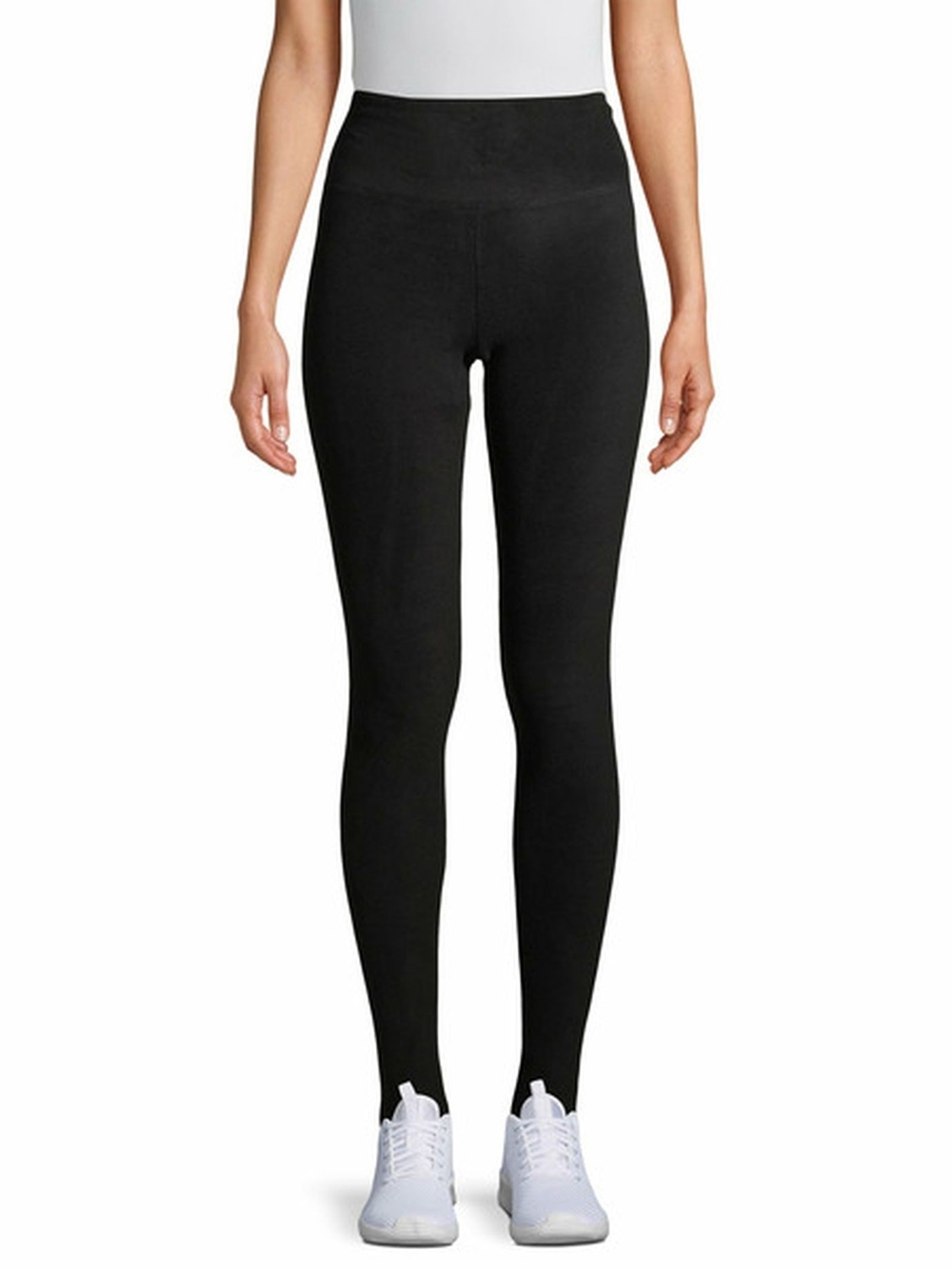 Cuddl Duds ClimaRight Black Fleece Lined High-Waist Active Leggings Large